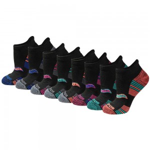 Saucony Glory Performance No Show Tab 8-Pack Socks Svarta | 07923-MIFO