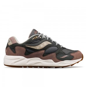 Saucony Grid Shadow 2 Secure Grå Bruna | 76925-CNMU