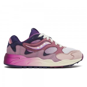 Saucony Grid Shadow 2 Summer Solstice Lila Blå | 69408-LNPZ