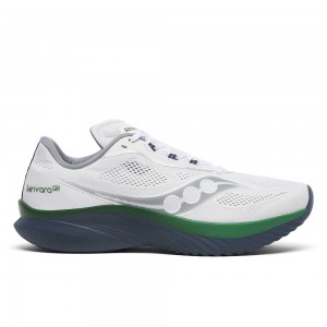 Saucony Kinvara 15 Vita Marinblå | 80317-FLBZ