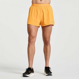 Saucony Outpace 2.5" Split Short Marigold | 81263-DBOU