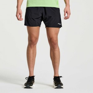 Saucony Outpace 5" Short Svarta | 21736-JPML