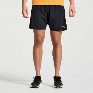 Saucony Outpace 7" Short Svarta | 08629-PCEK