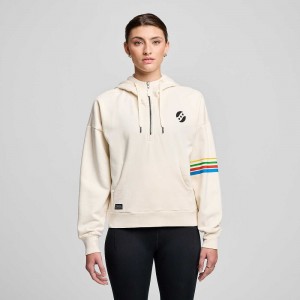 Saucony Recovery Zip Hoody Mörkgröna | 09375-KVPU