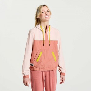 Saucony Rested Anorak Rosa | 56917-LEDQ