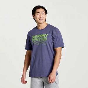 Saucony Rested T-Shirt Horizon Heather Graphic | 98453-SDAU