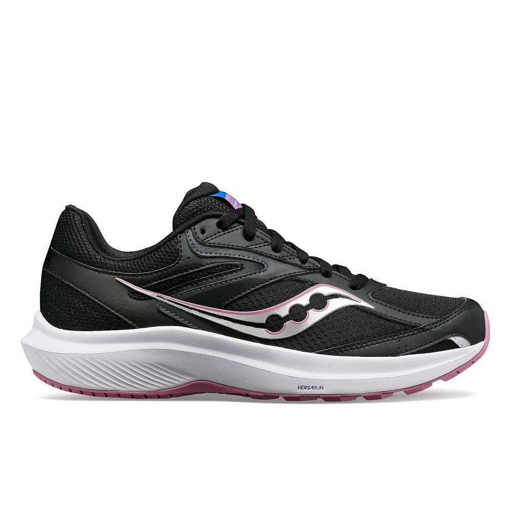 Saucony Cohesion 17 Wide Svarta Lila | 24798-YFDX