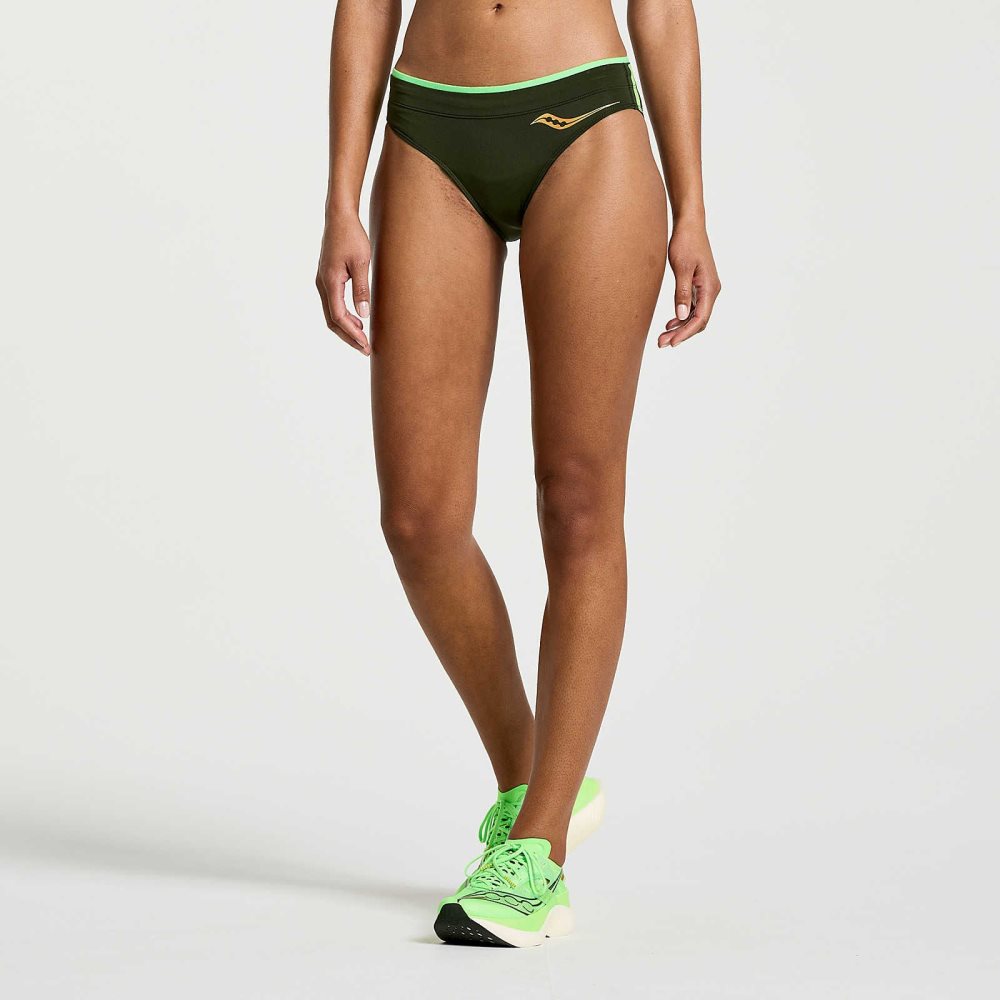 Saucony Elite Brief Short Umbra | 87231-UGMD