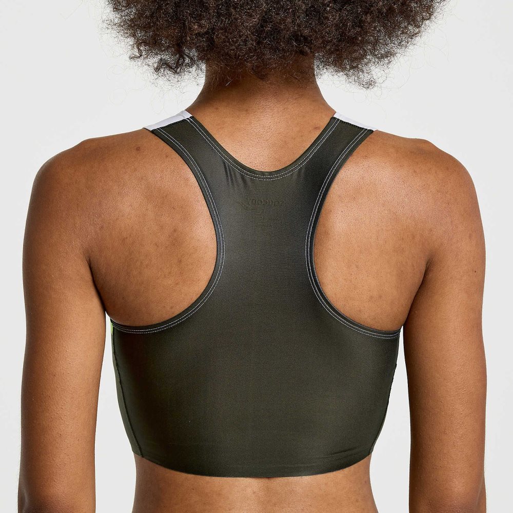 Saucony Elite Crop Top Umbra | 19573-OMCG