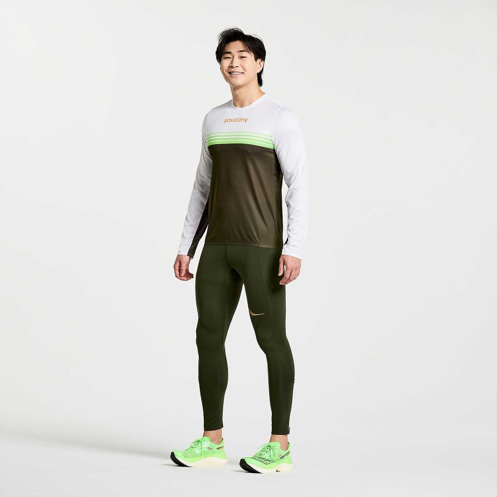 Saucony Elite Long Sleeve Umbra | 71392-FDYG