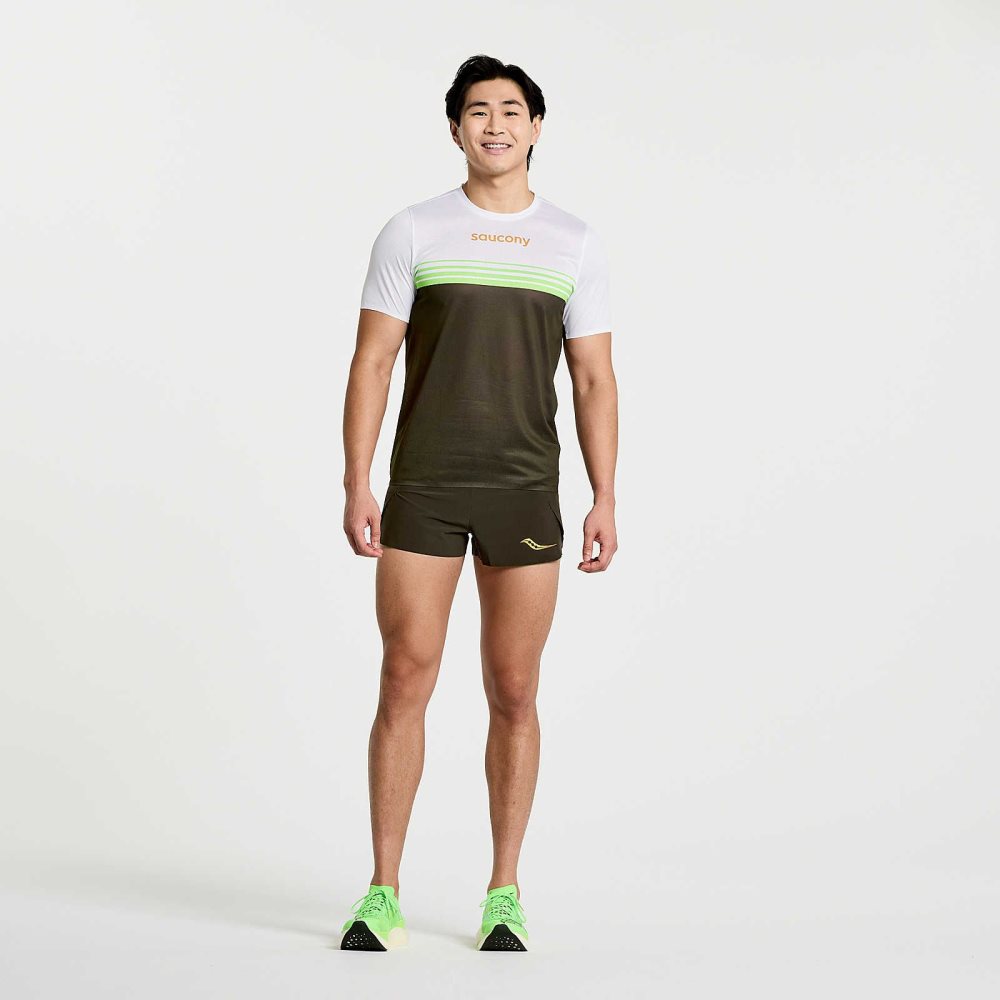 Saucony Elite Short Sleeve Umbra | 83756-HLCB