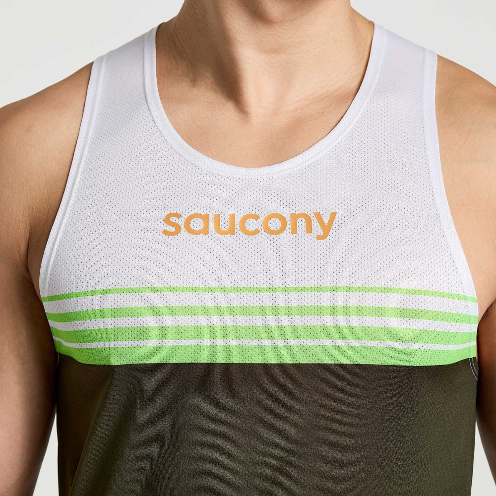 Saucony Elite Singlet Umbra | 73264-KSEQ