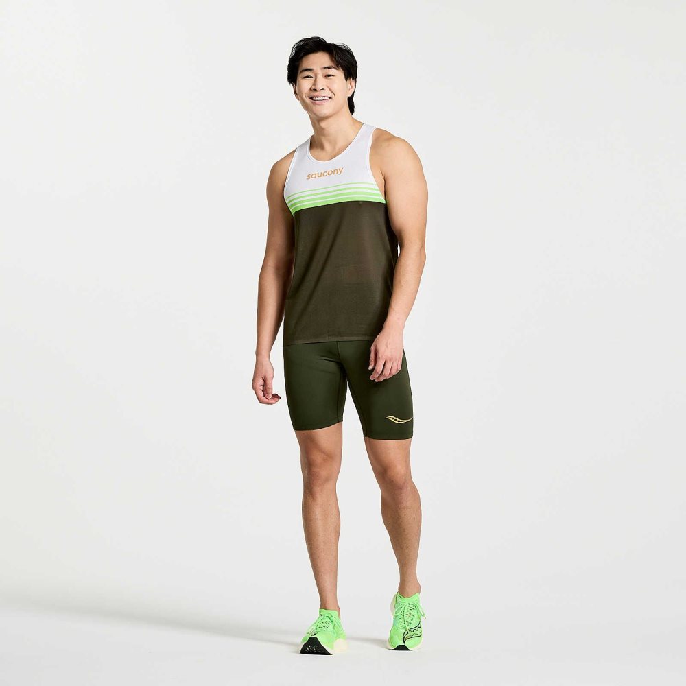 Saucony Elite Singlet Umbra | 73264-KSEQ