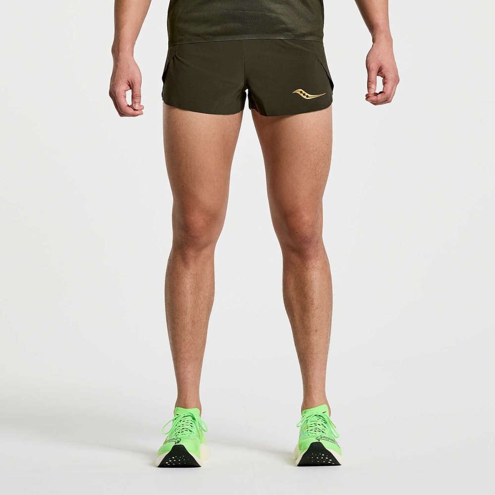 Saucony Elite Split Short Umbra | 42730-GXRV