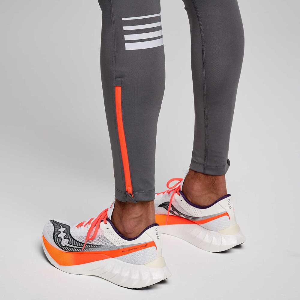 Saucony Endorphin Fortify Tight Grå | 30754-ILYX