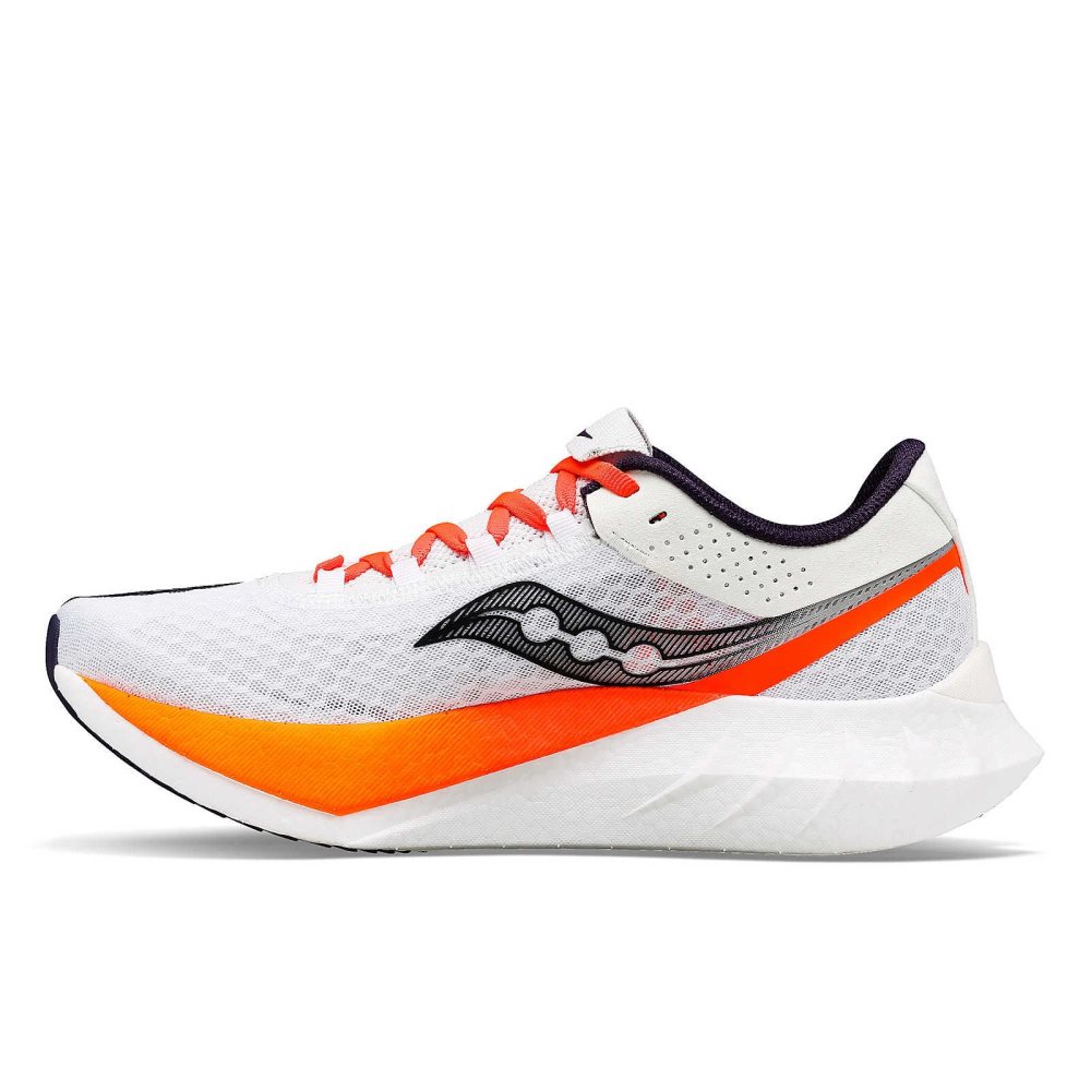 Saucony Endorphin Pro 4 Vita Svarta | 28473-CXSV