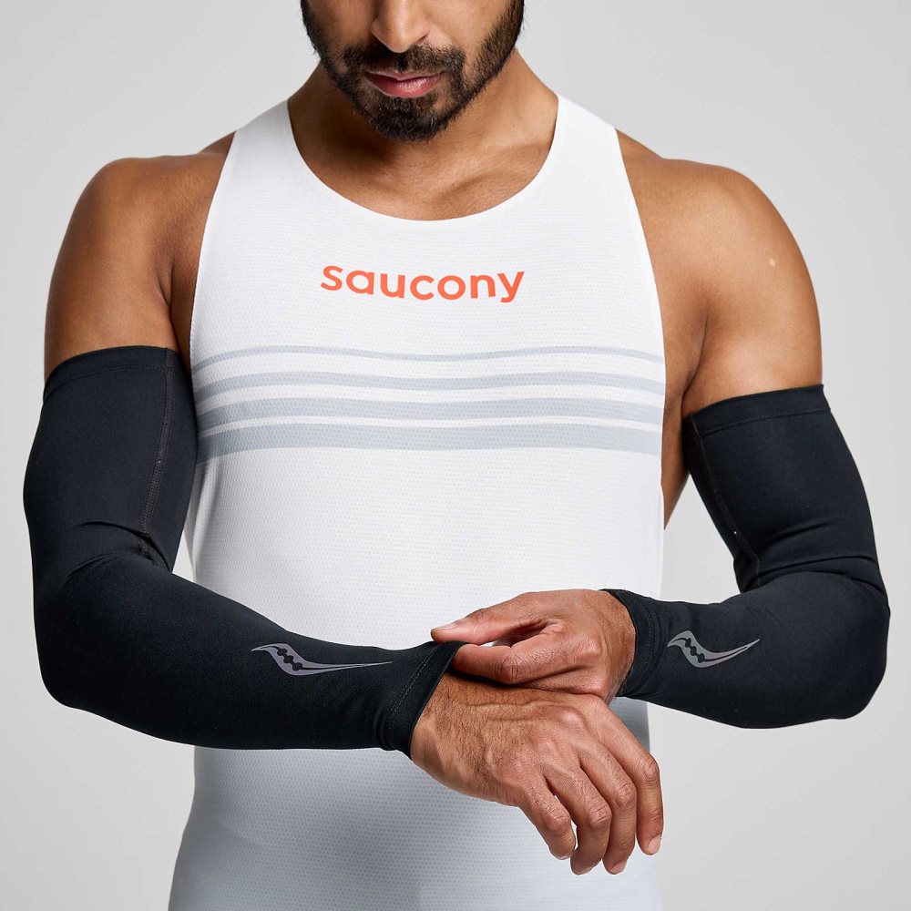 Saucony Fortify Arm Sleeves Svarta | 27309-PORN