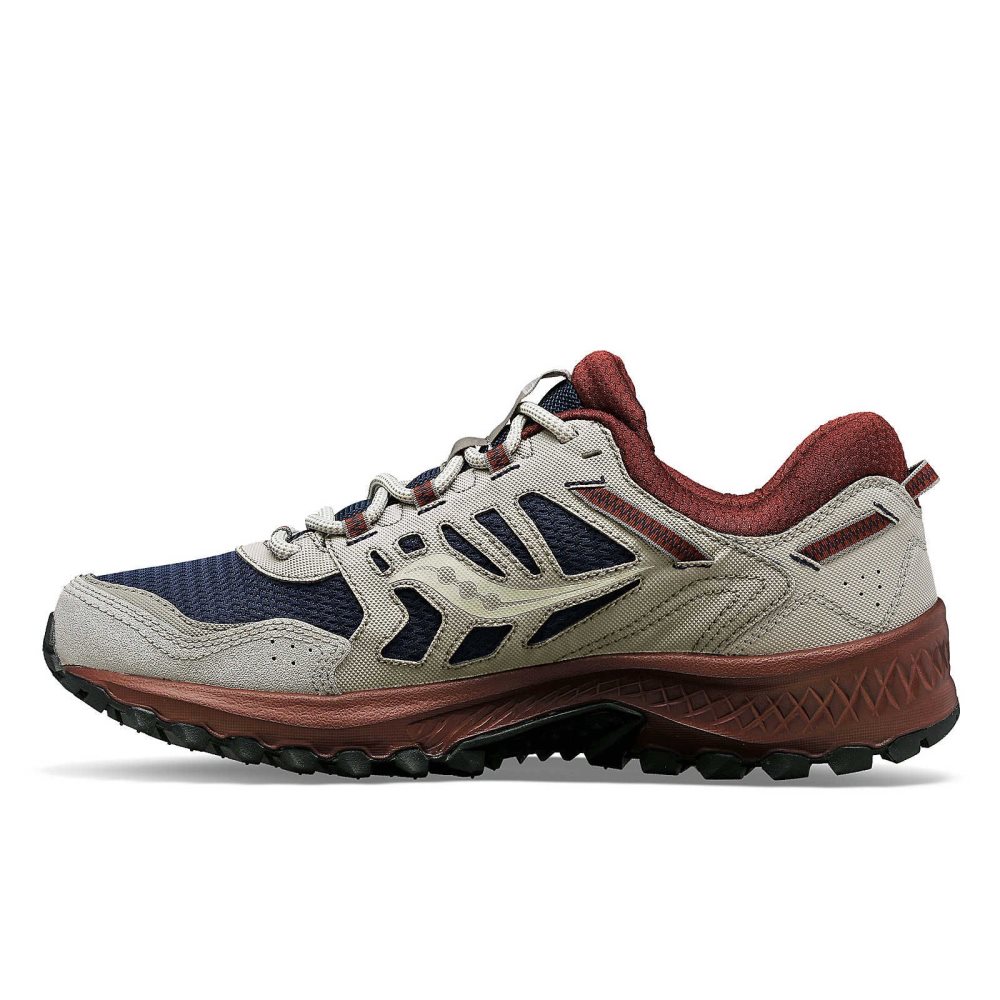 Saucony Grid Peak Marinblå Bruna | 53627-ZUDG