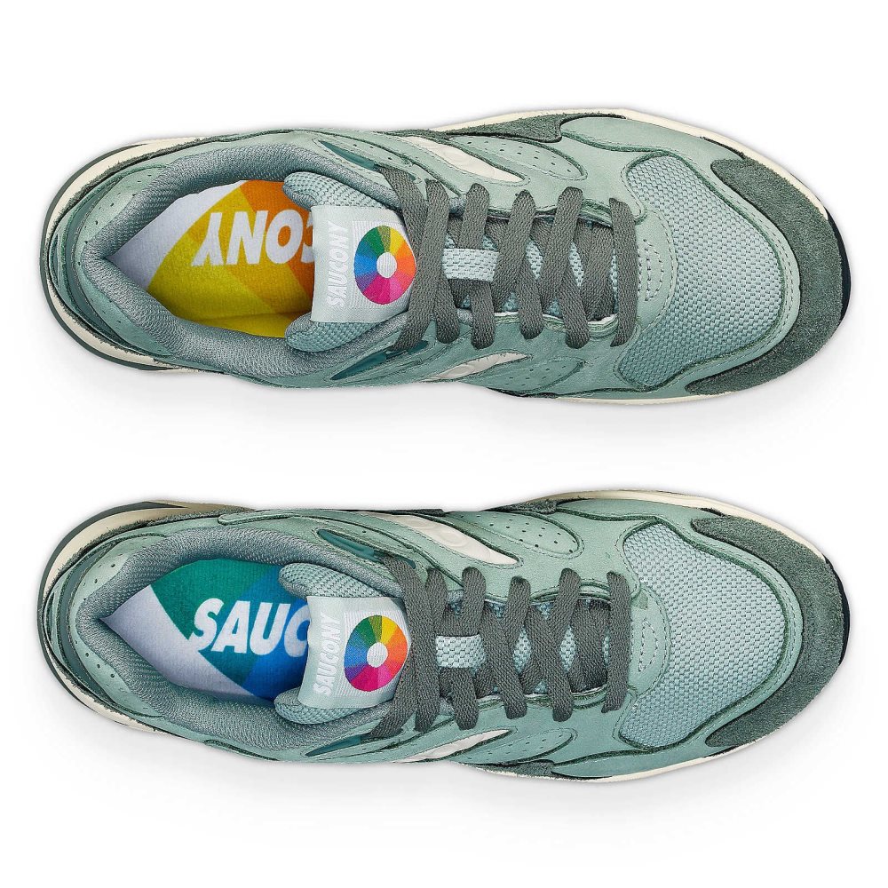 Saucony Grid Shadow 2 Chromatic Olivgröna | 36970-HUZE