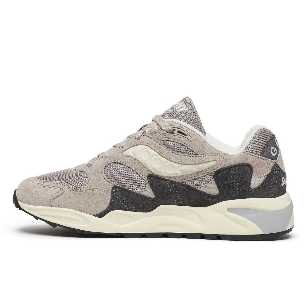 Saucony Grid Shadow 2 Essential Grå Grädde | 40527-SWXD