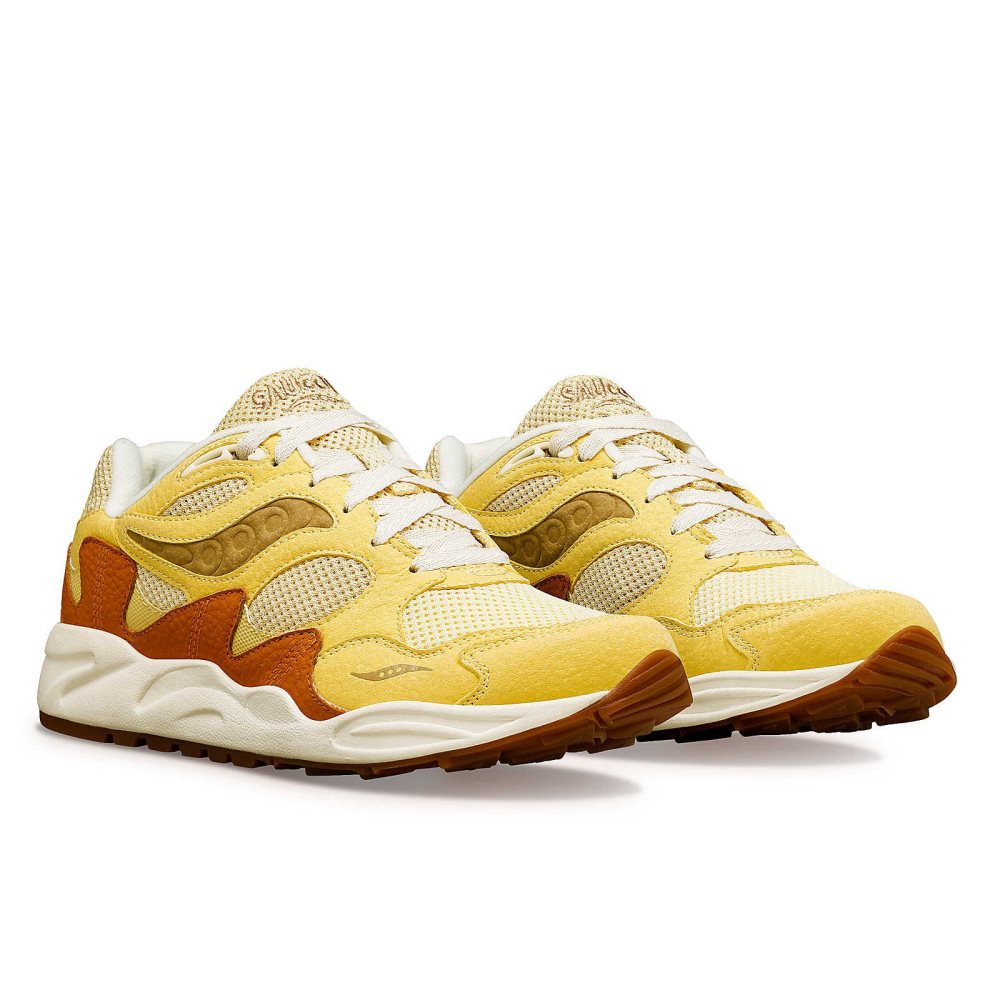 Saucony Grid Shadow 2 Mushroom Senapsgult Bruna | 21039-UVOP