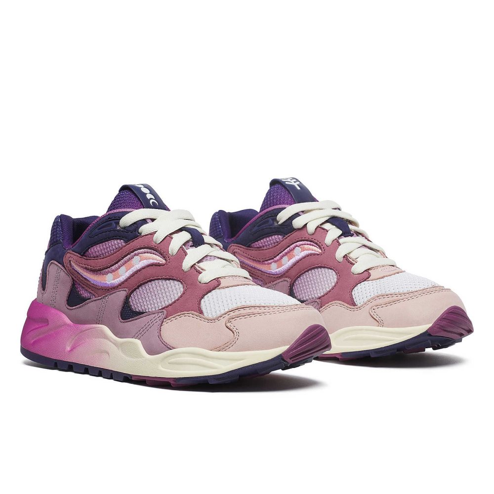 Saucony Grid Shadow 2 Summer Solstice Lila Blå | 57093-DIWH