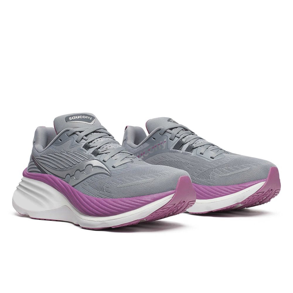 Saucony Hurricane 24 Wide Flint Viola | 64035-OVDQ