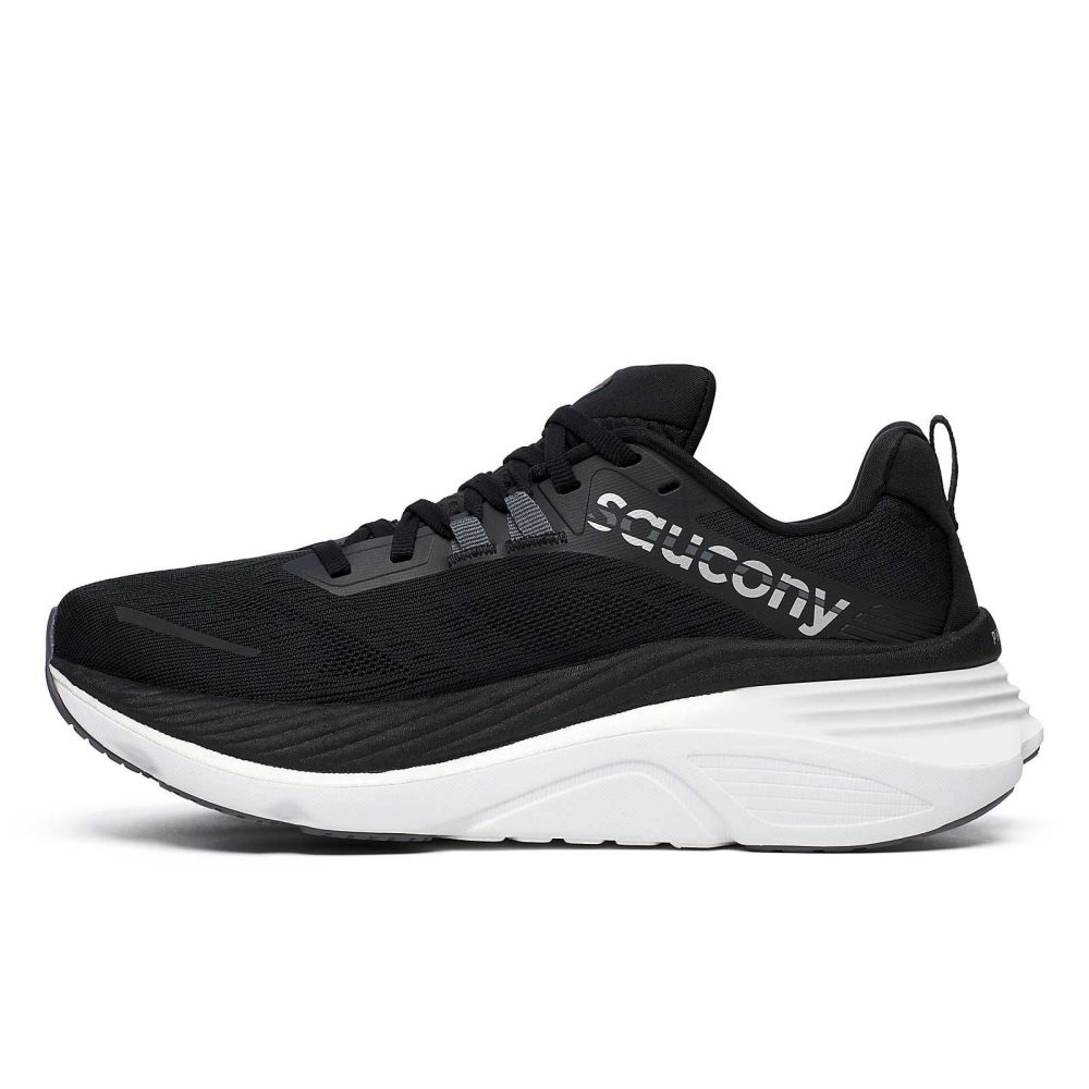 Saucony Hurricane 24 Wide Svarta Mörkgrå | 25781-SJMD