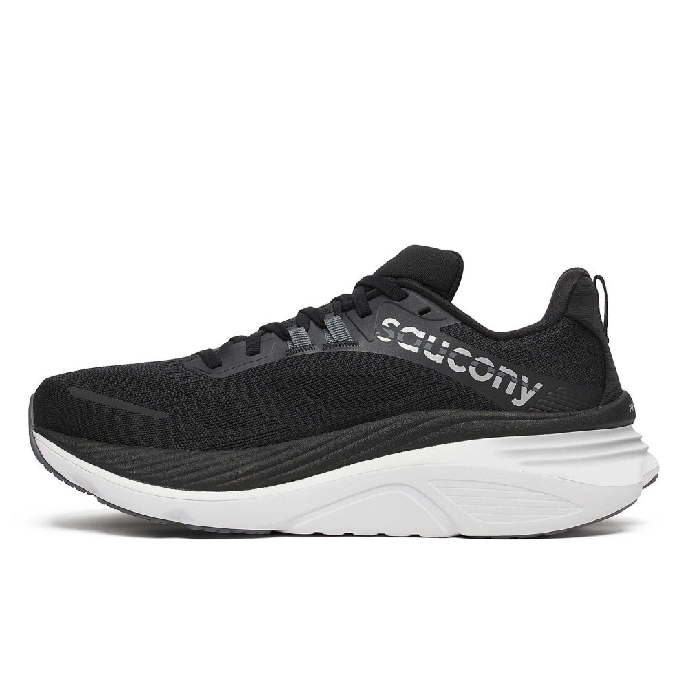 Saucony Hurricane 24 Wide Svarta Mörkgrå | 79631-BKQN