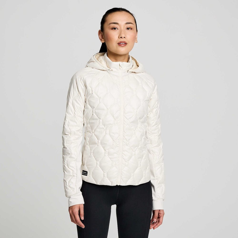 Saucony Hurricane Insulated Jacket Beige | 16379-IGNY