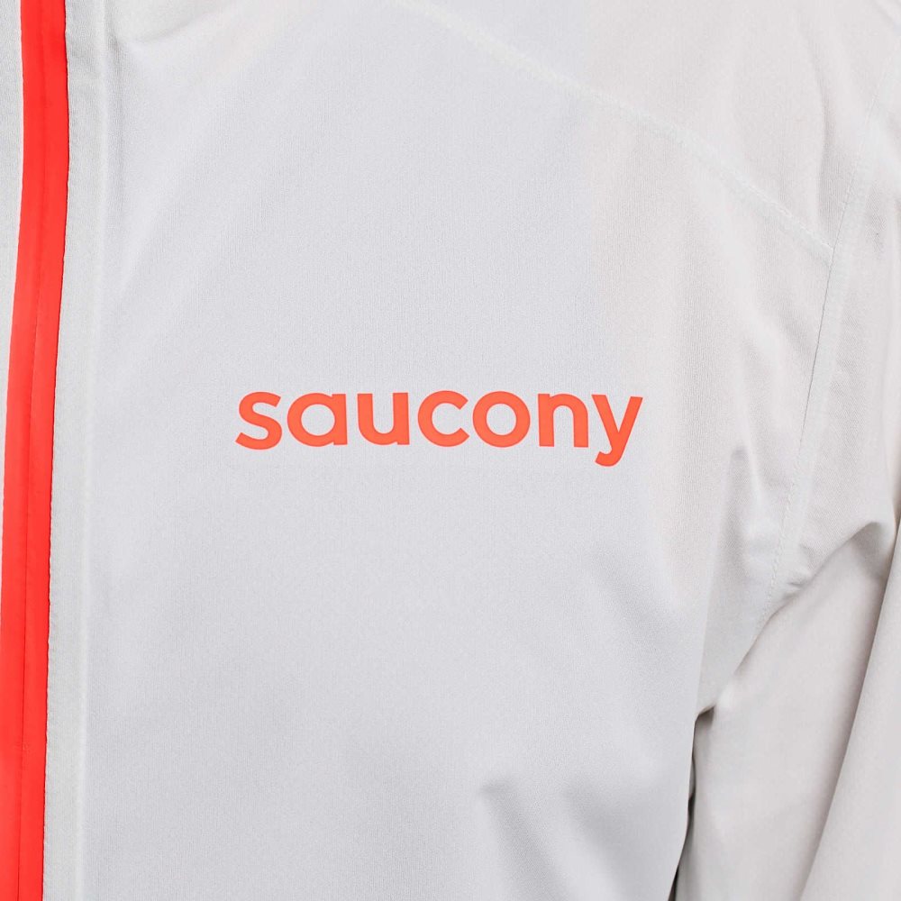 Saucony Hurricane Waterproof Jacket Cloud | 69714-HGIK