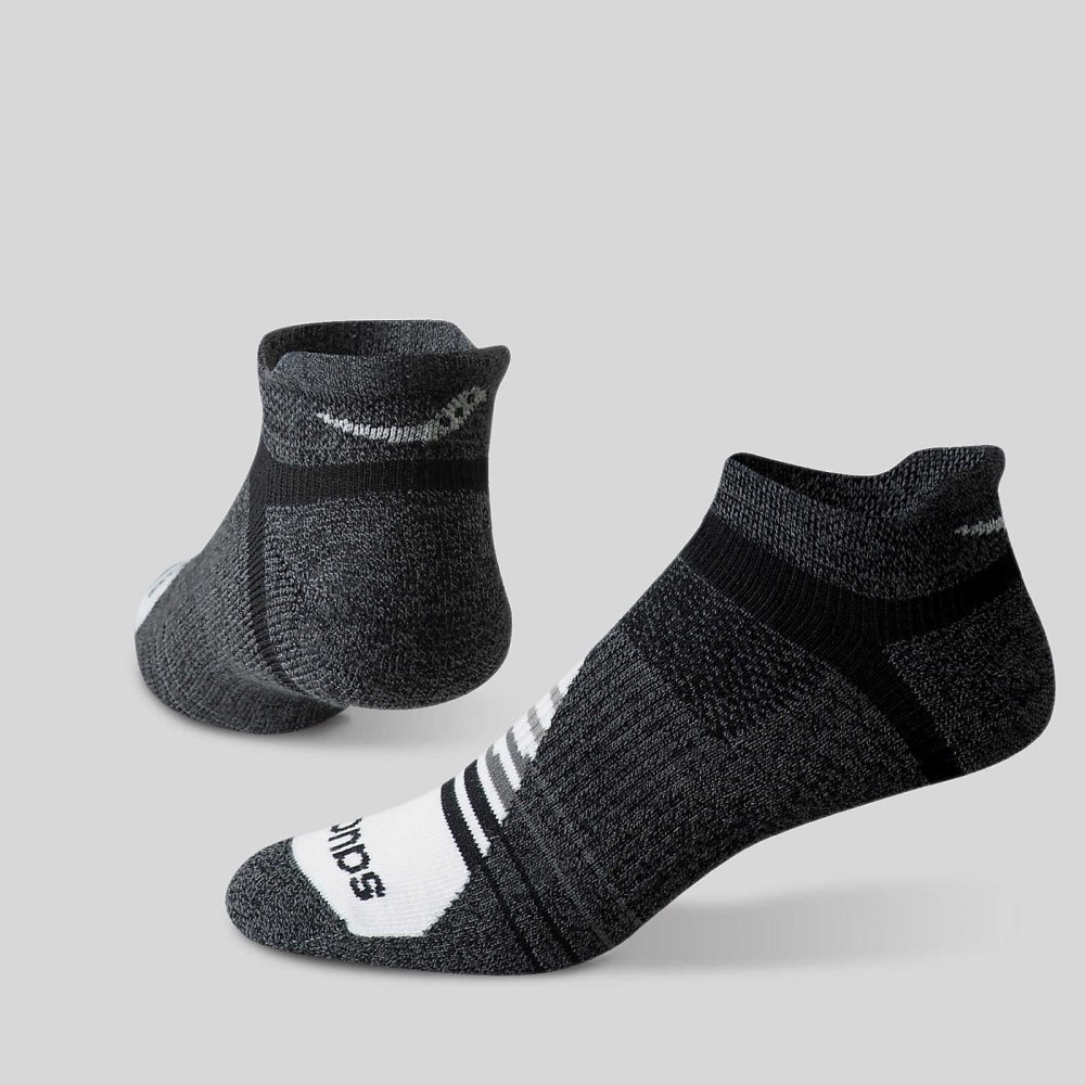 Saucony Inferno Merino Wool Blend No Show 3-Pack Sock Grå | 79860-BVIJ