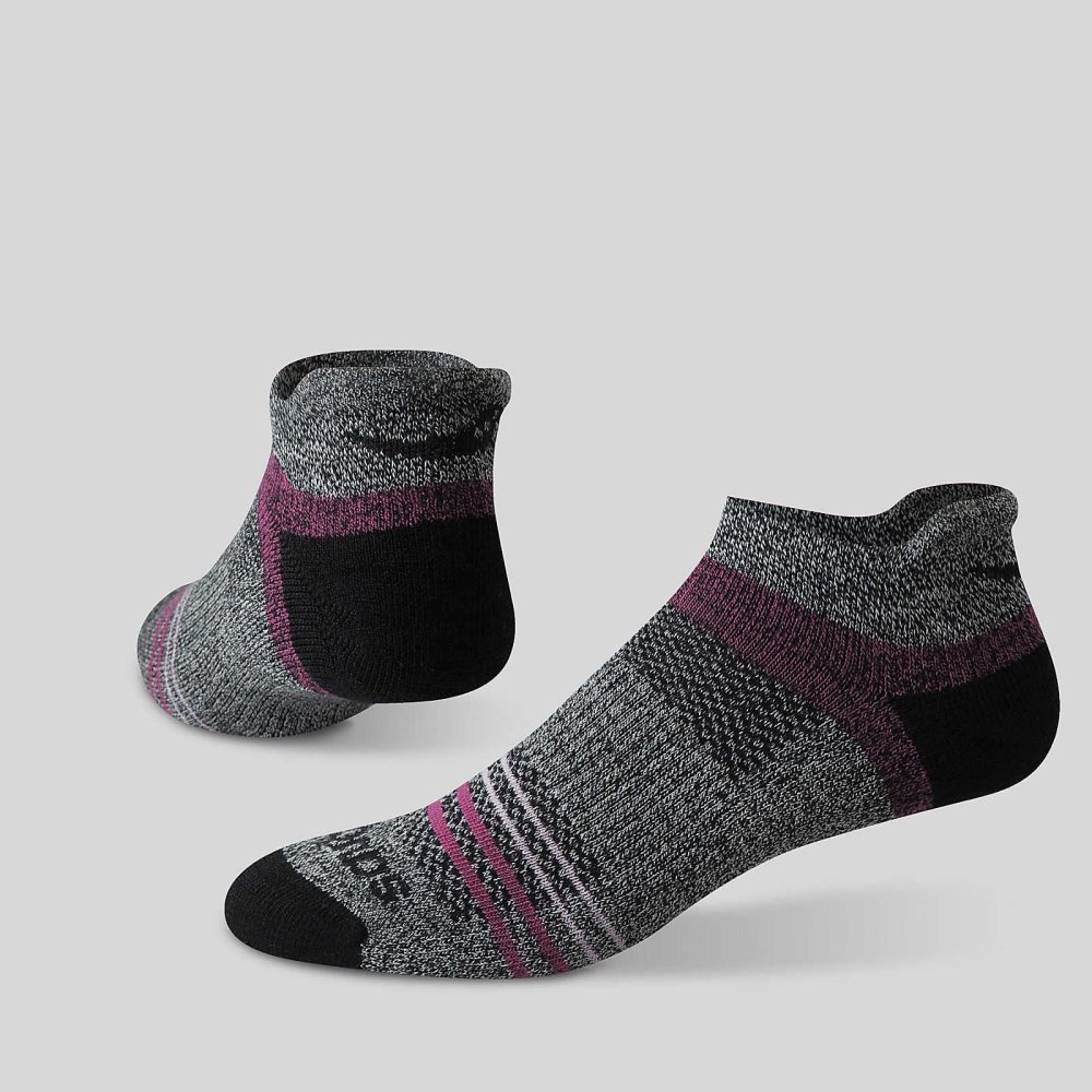 Saucony Inferno Merino Wool Blend No Show 3-Pack Sock Rosa | 15270-KISY