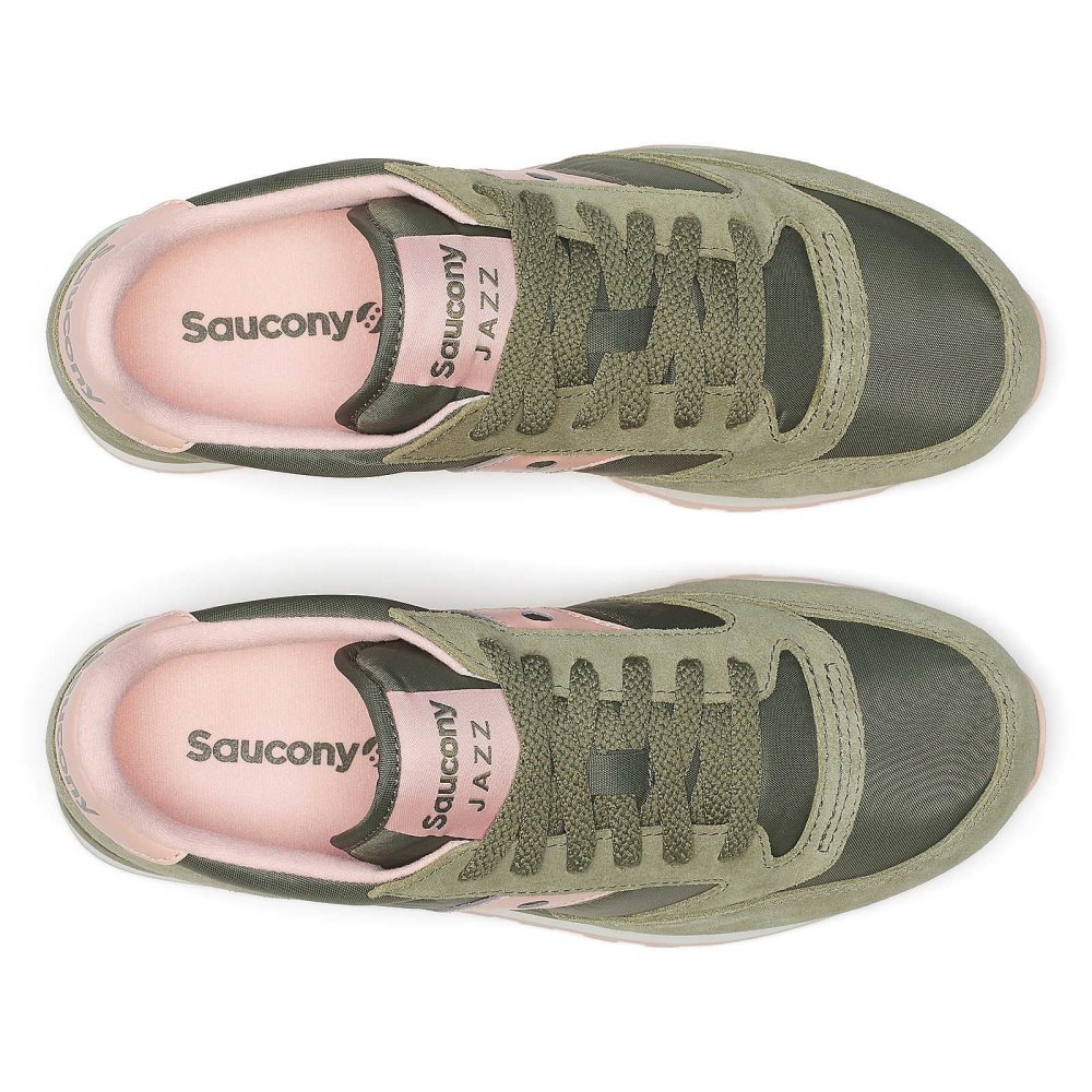 Saucony Jazz Original Olivgröna Korall | 71425-YPRX