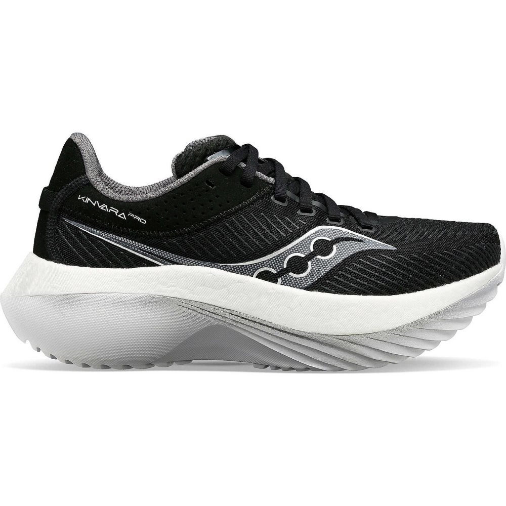 Saucony Kinvara Pro Wide Svarta Vita | 76492-DFOR