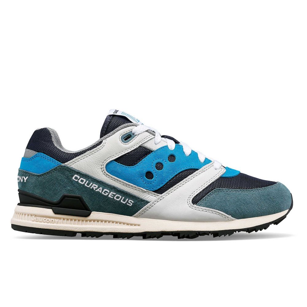 Saucony OG Courageous Grå Kungsblått | 56013-AQOM