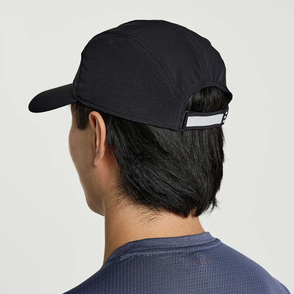 Saucony Outpace Hat Svarta | 34251-ZYGW