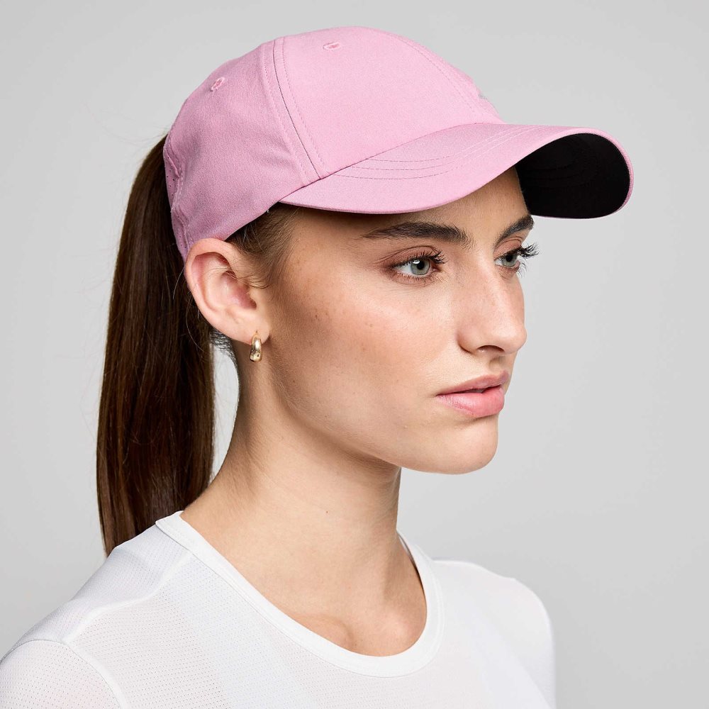 Saucony Outpace Pony Hat Lila | 01824-ZSDE