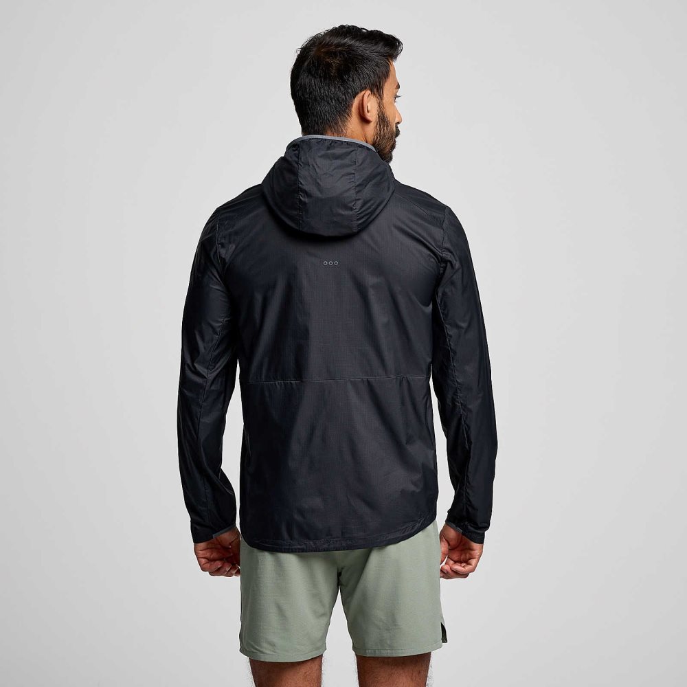 Saucony Peregrine Packaway Jacket Svarta | 23967-NJOP