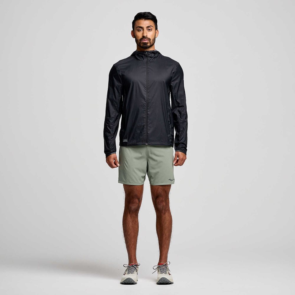 Saucony Peregrine Packaway Jacket Svarta | 23967-NJOP