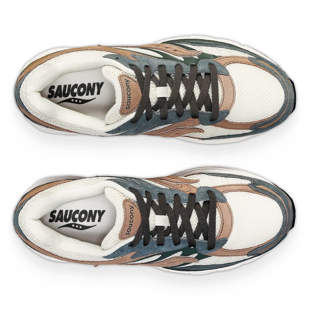 Saucony ProGrid Omni 9 Premium Grädde Gröna | 12563-CRML