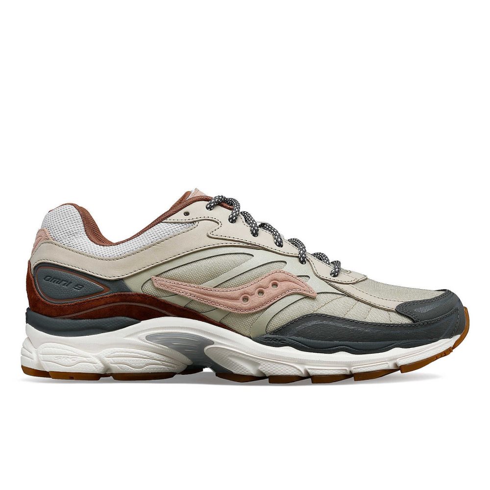 Saucony ProGrid Omni 9 Secure Bruna Grå Bruna | 73021-KJAO