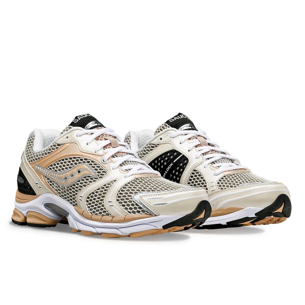 Saucony ProGrid Triumph 4 Grädde Bruna | 25638-LWSG