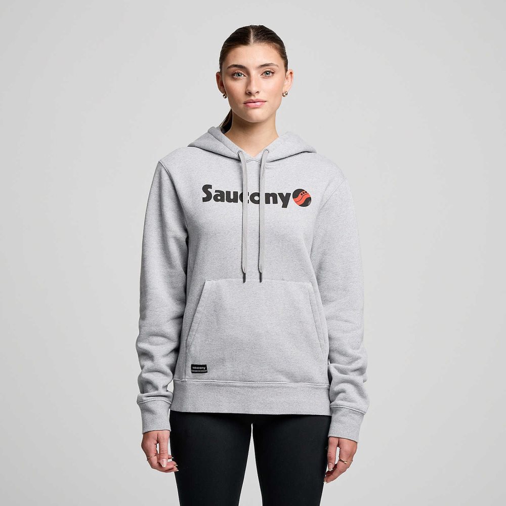 Saucony Recovery Hoody Ljusgrå | 69052-KNXW