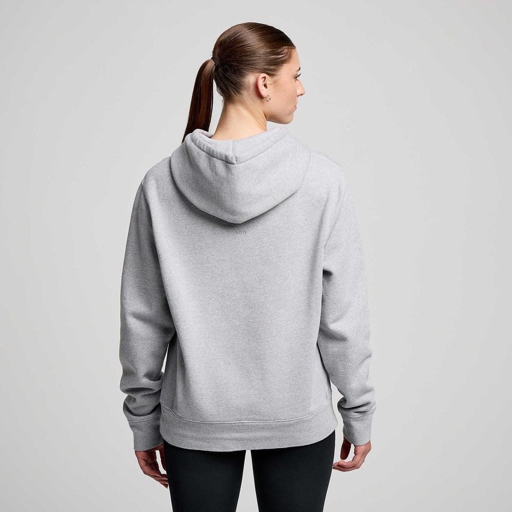 Saucony Recovery Hoody Ljusgrå | 69052-KNXW