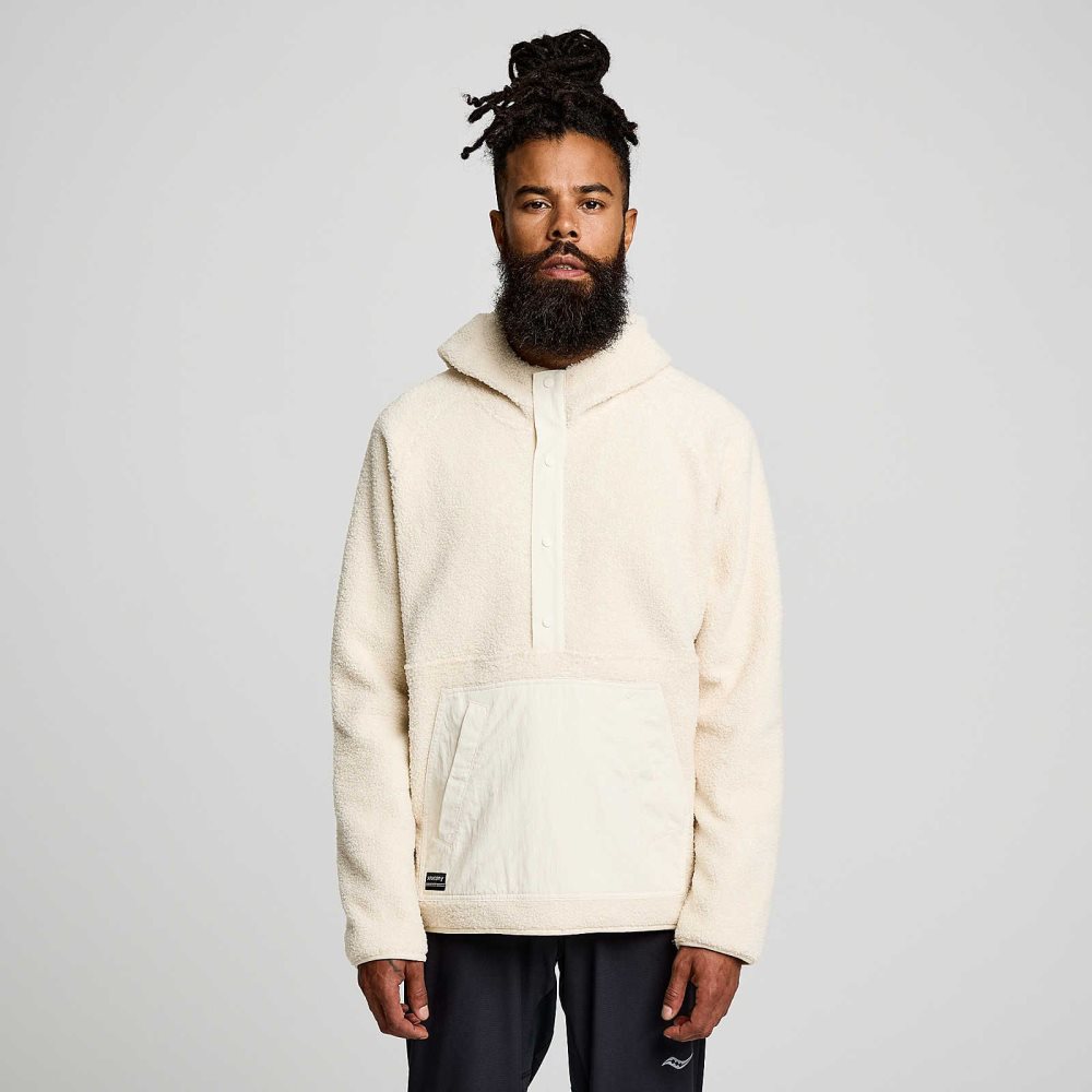 Saucony Recovery Sherpa Pullover Beige | 47210-RXHV