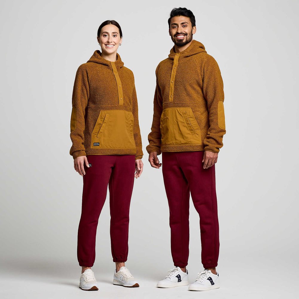 Saucony Recovery Sherpa Pullover Bruna | 43186-EUOZ