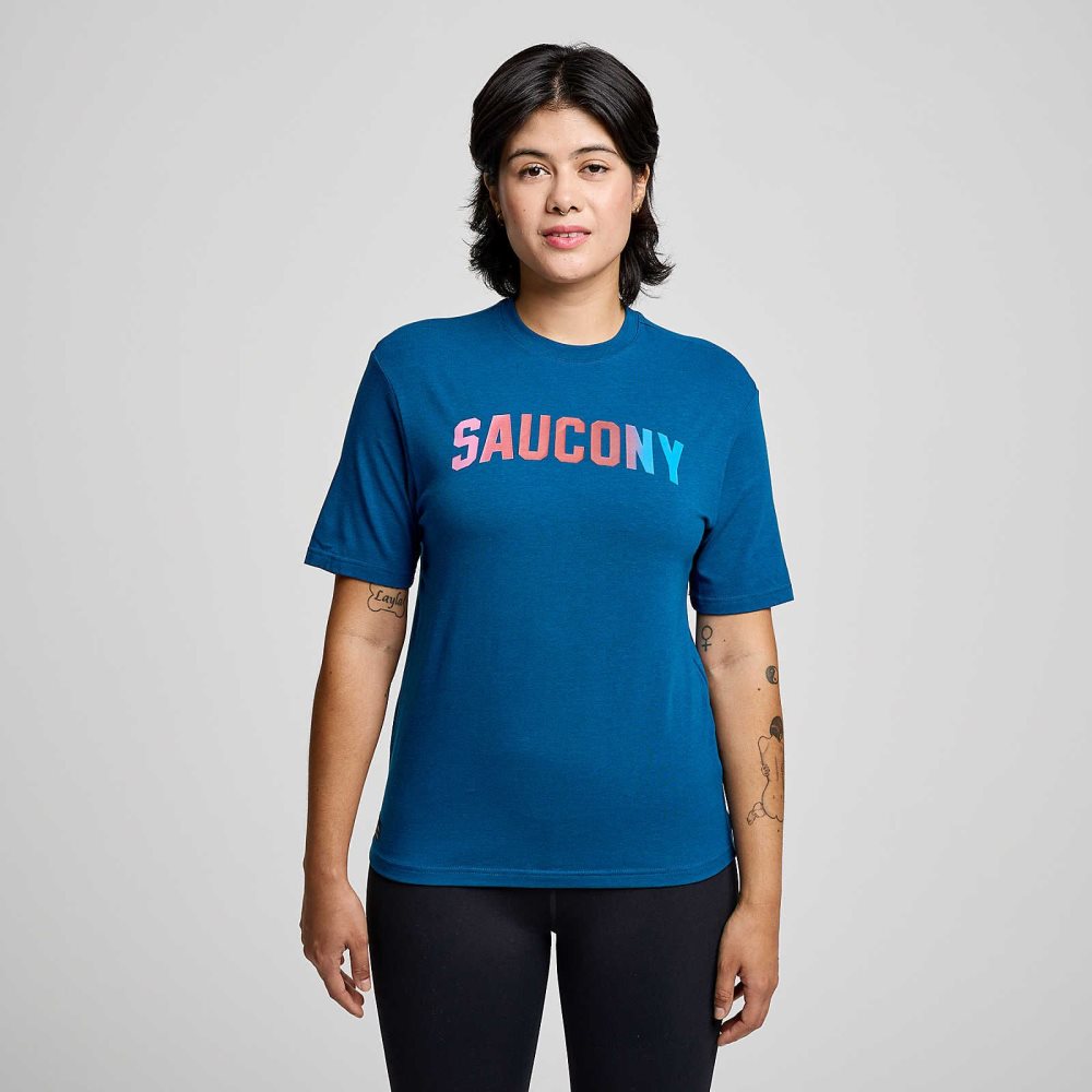 Saucony Recovery Short Sleeve Soothe Graphic | 31975-TNPK