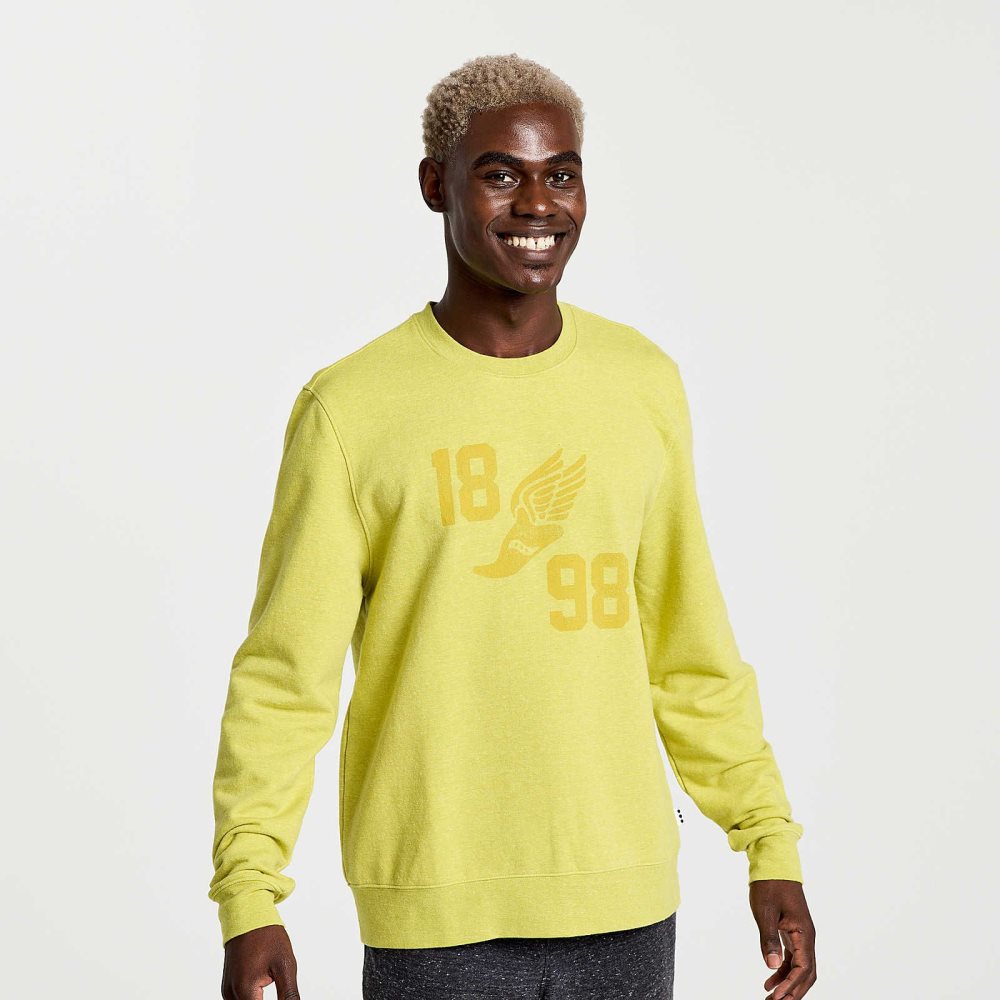 Saucony Rested Crewneck Arroyo Heather Graphic | 90514-RDLX