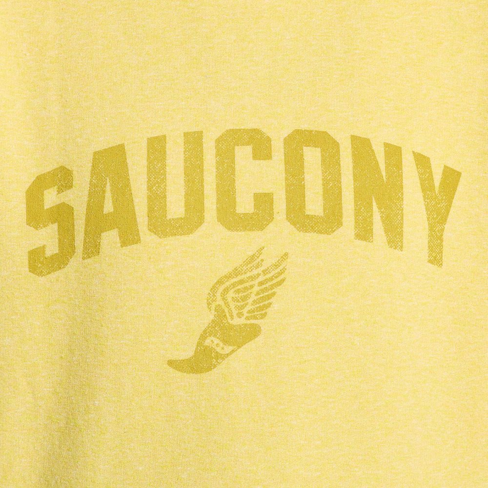 Saucony Rested Crewneck Sulphur Heather Graphic | 59310-DFEZ